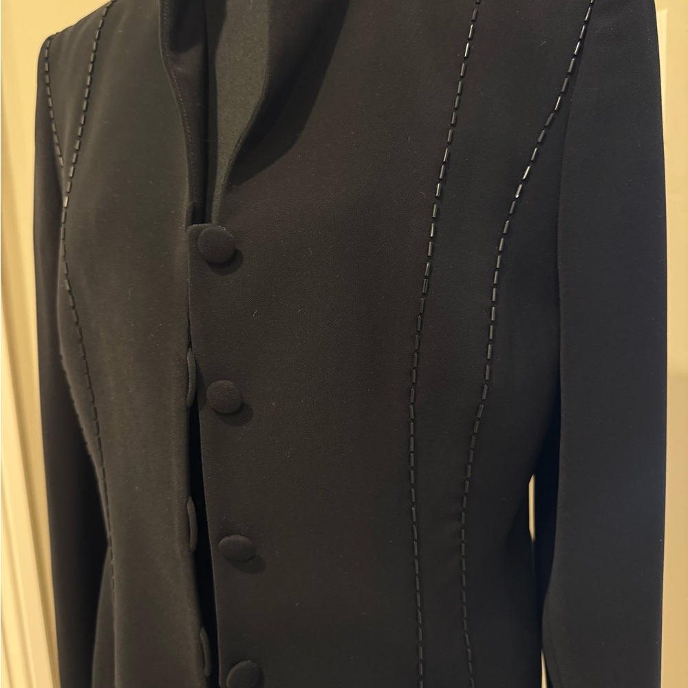 Hans ErraS Black Jacket and skirt set - Classic Tailored Style